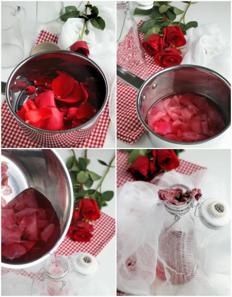 fabrication eau de rose maison méthode simple