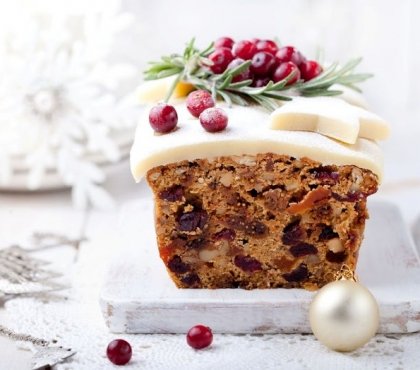 gâteau aux fruits secs épices et glaçage cake glacé de noël recette facile