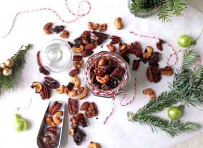 mix noix caramélisées pot vette caddeau gourmand Noel