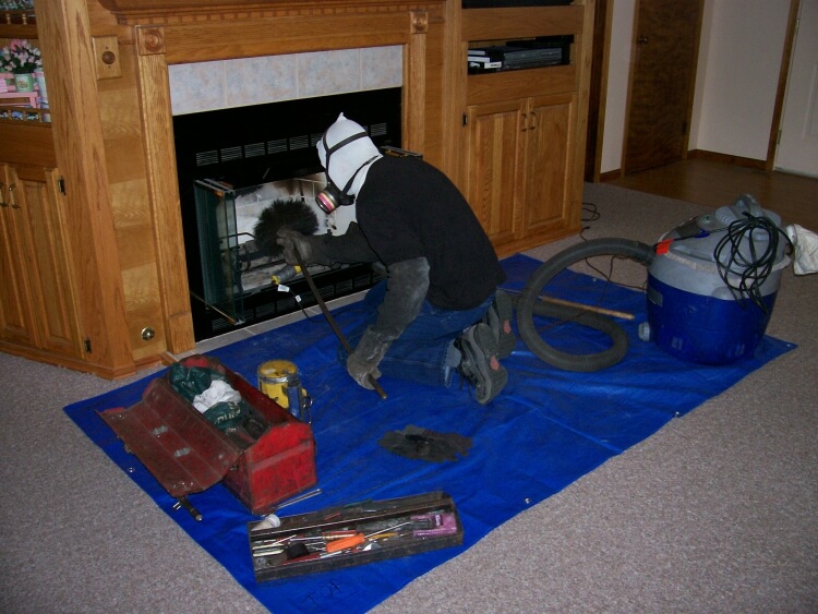 nettoyage cheminée assurer tous outils auparavant