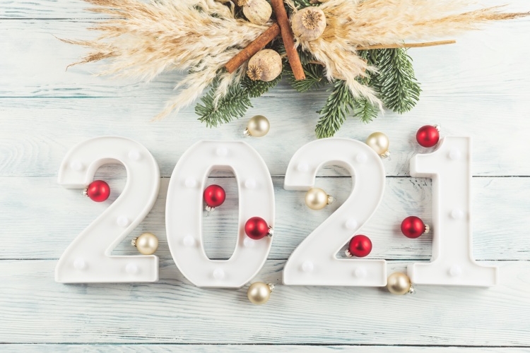 nouvelle année 2021 idées cartes voeux