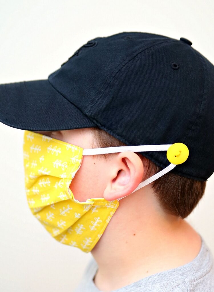 protège oreilles masque coudre chapeau boutons élastique