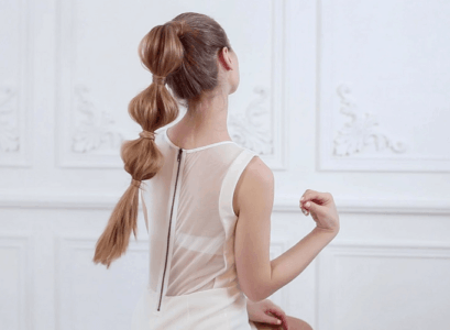 queue de cheval bulles bubble ponytail cheveux longs