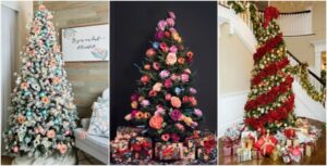 tendance festive idée fleur déco sapin noël