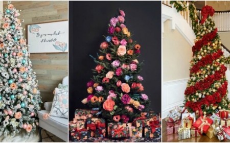 tendance festive idée fleur déco sapin noël