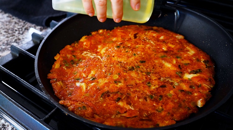 Comment faire des crêpes kimchi vegan