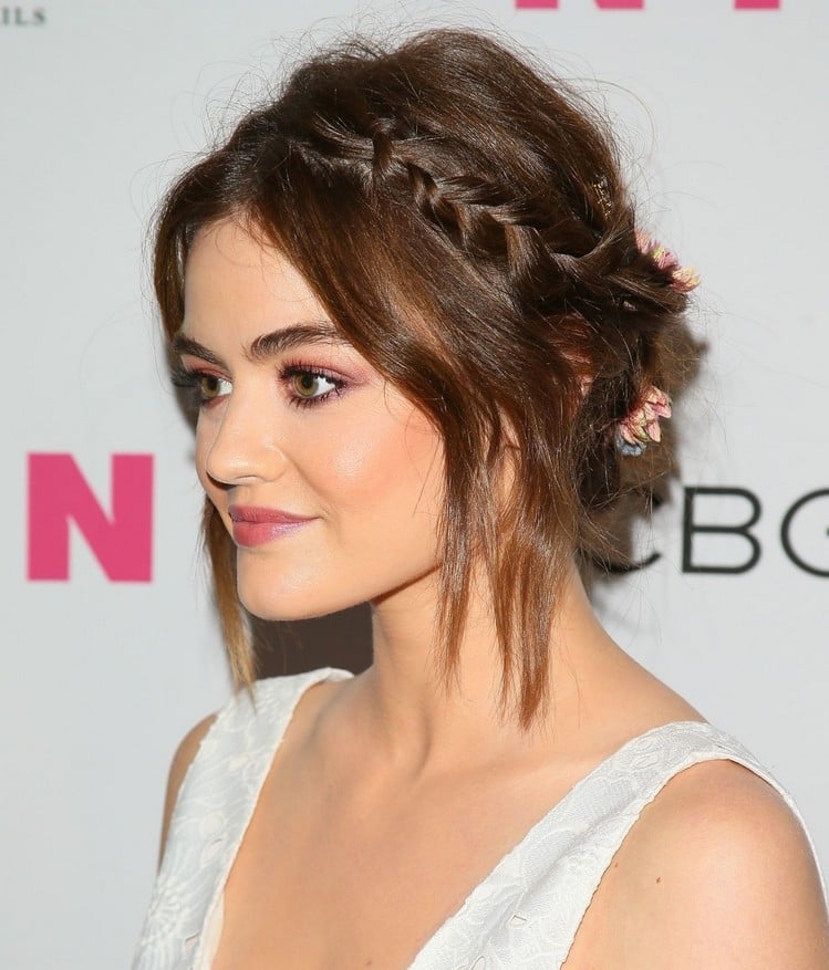 Lucy Hale bohemian celebrity hairstyle