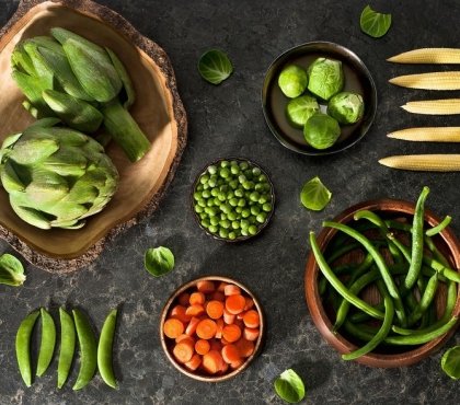 aliments anti migraine légumes crus riches nutriments