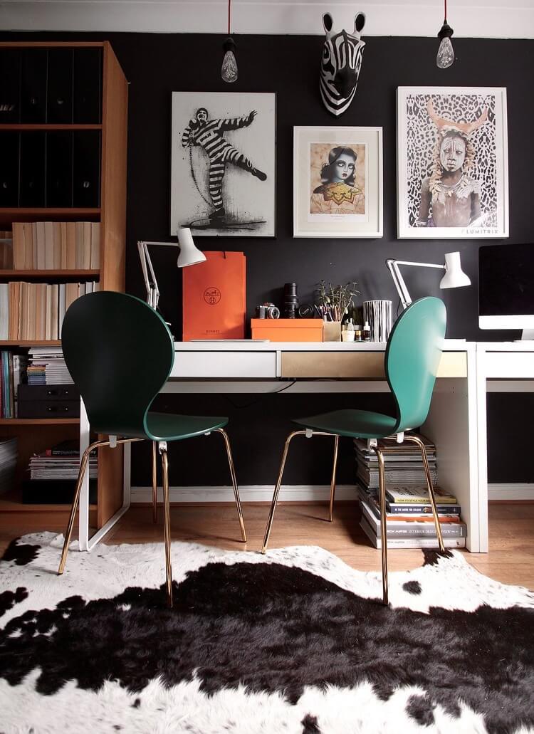 bureaux partagés Micke Ikea idée créative espace travail maison