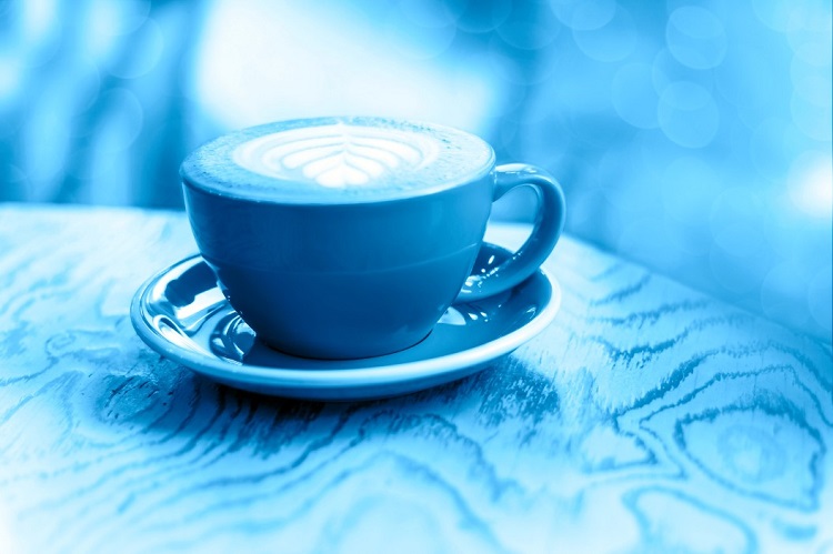café latte bleu recette vegan facile