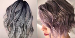 coloraton rose pastel smoky lob bob ombré tendance 2021