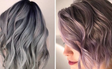 coloraton rose pastel smoky lob bob ombré tendance 2021