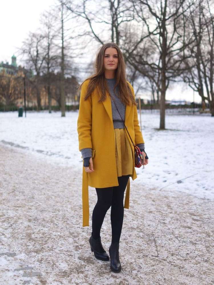 comment porter le jaune en hiver