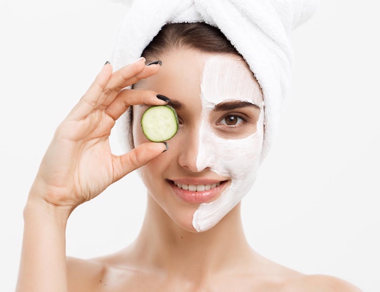 masque visage concombre yaourt traiter inflammation rougeurs resserrer pores