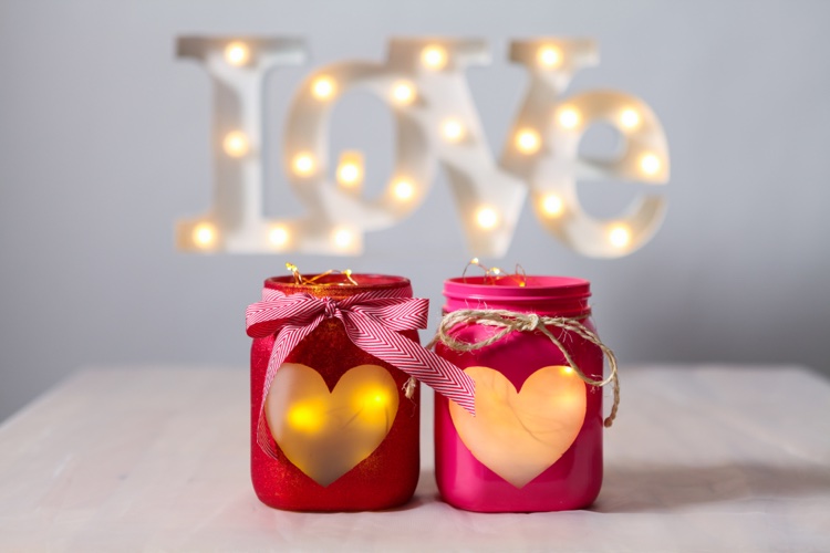 photophores DIY Saint Valentin