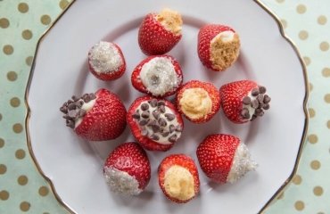 recette fraises farcies dessert sain-valentin