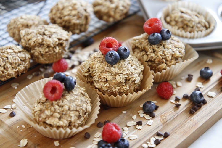 recette muffin chocolat sans farine flocons d avoine muffins sains sans gluten oatmeal cups