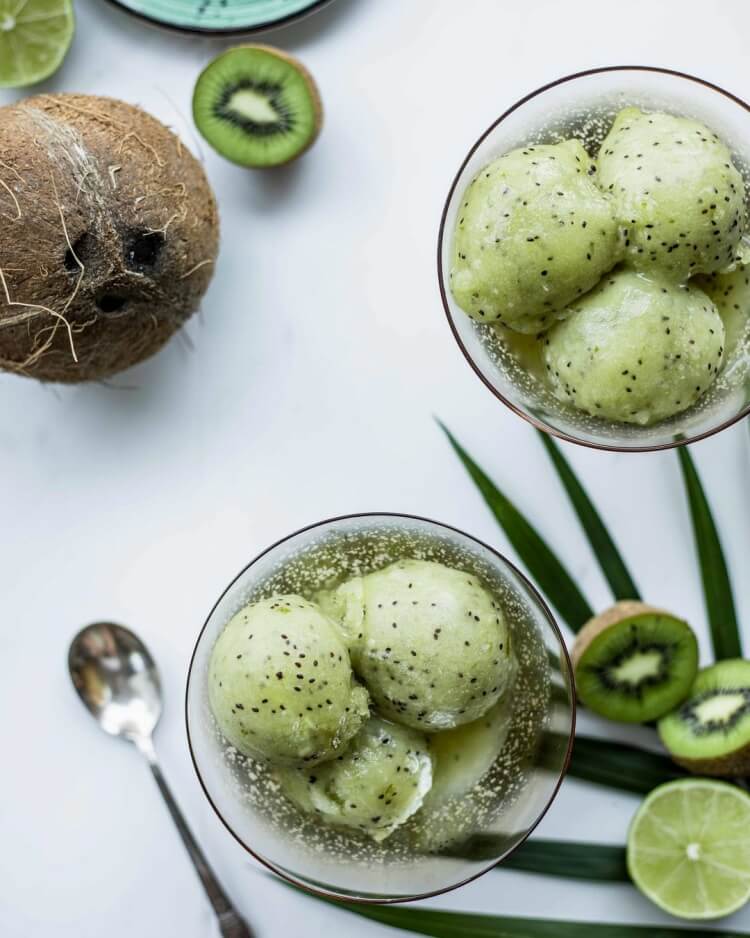 recette sorbet kiwi bienfaits santé