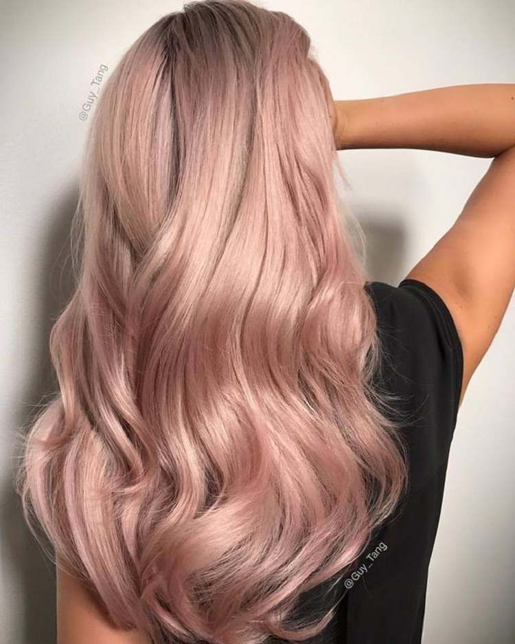 rose gold hair color 2021