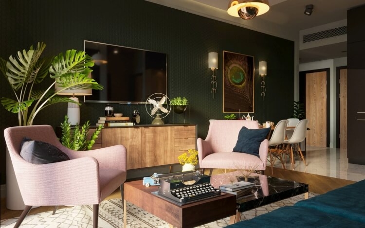 tendances déco intérieure 2021 salon moderne