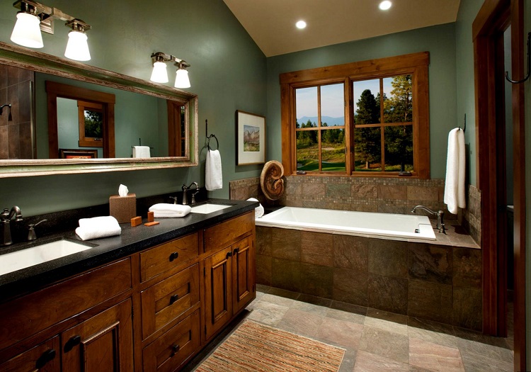 Choisissez des meubles de salle de bains en bois naturel