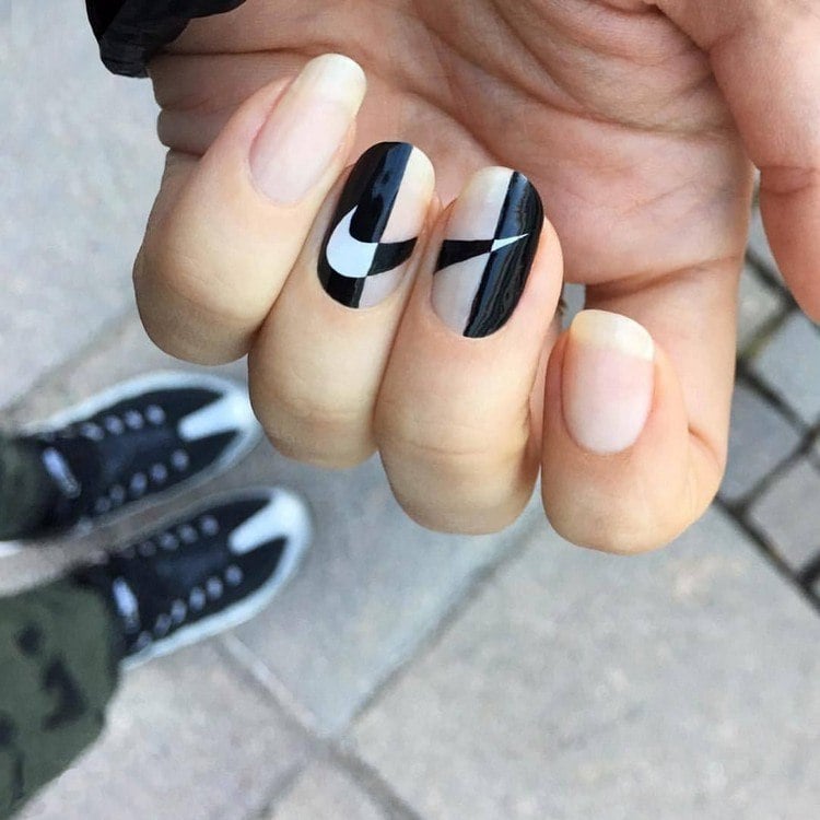 Designer Logo-Nails Déco ongles Nike