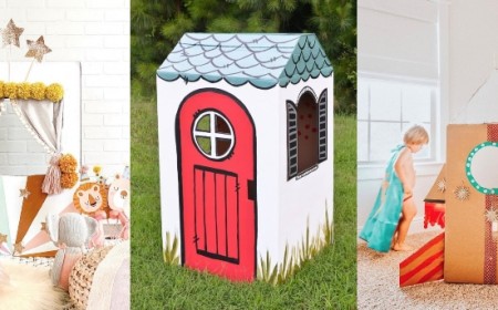 boites carton cabane enfant jouets écologiques