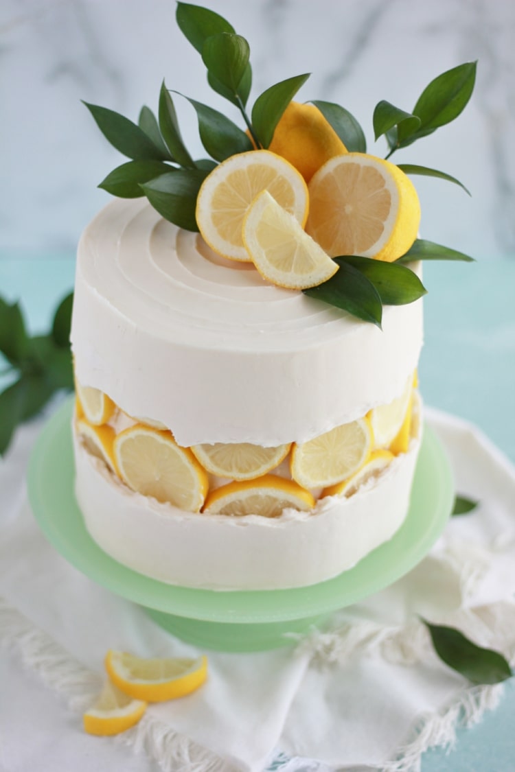 cake design exotique gateau faultline cake aux tranches de citron