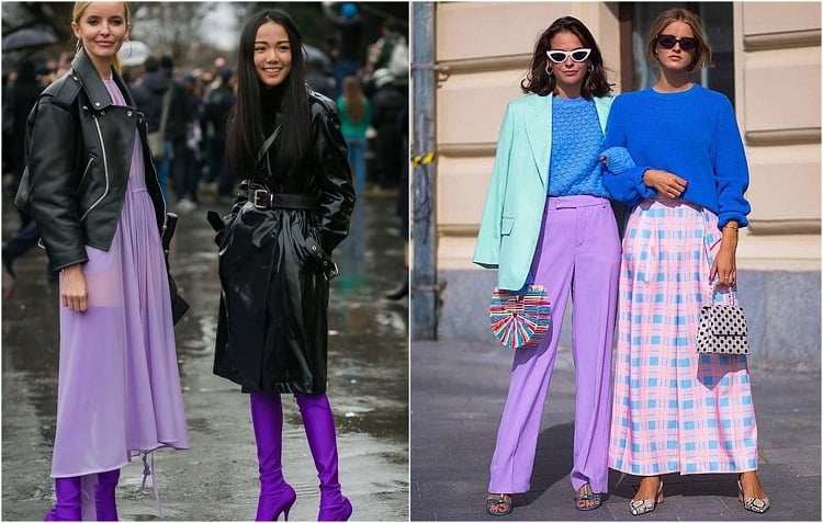 comment adopter une tenue violette printemps 2021