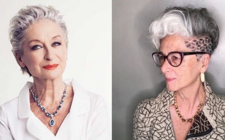coupe courte femme 60 ans cheveux arrière sur coté