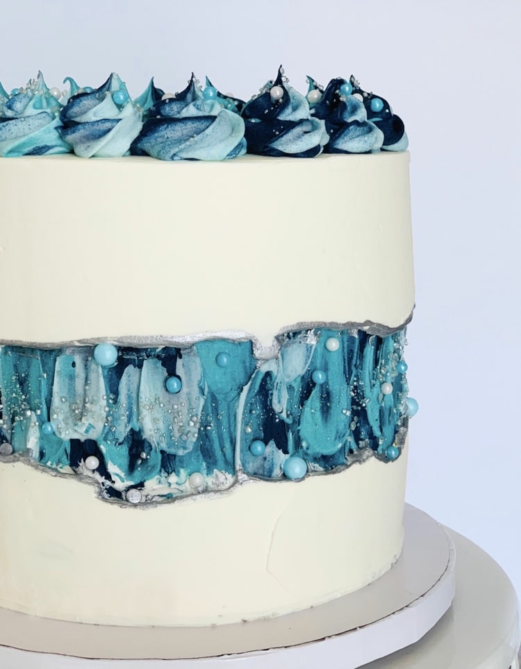 fault line cake galaxy cake design