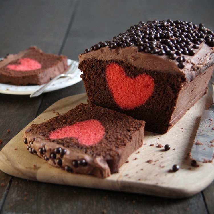 gateau forme coeur pour la saint valentin gateau coeur nutella cake surprise