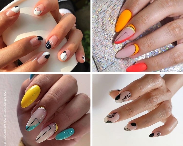 instagram nails manucure inspiration nail art abstract