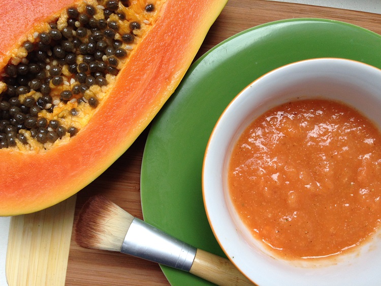 masque maison peau grasse effet anti âge papaye mûre