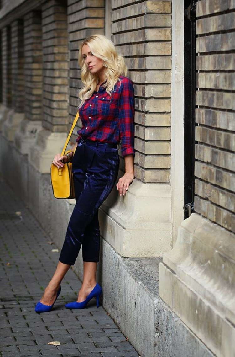 chemise à carreaux femme