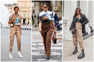 tendance pantalon baggy femme cargo pants printemps été 2021