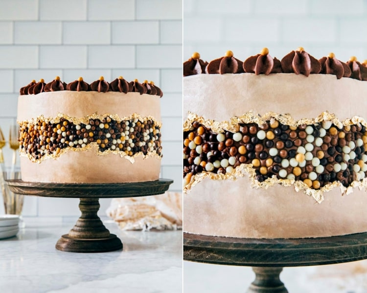 tuto gateau faillé fault line cake design recette au chocolat