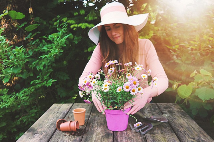 bienfaits du printemps santé mentale physique jardinage fleurs plantes aromatiques