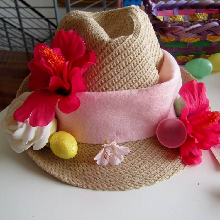 bricolage chapeau paques enfant tutoriel facile idées décoration