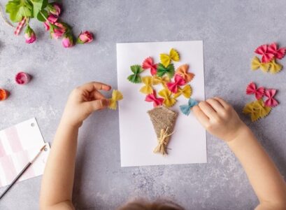 bricolage pates alimentaires carte fete grands meres