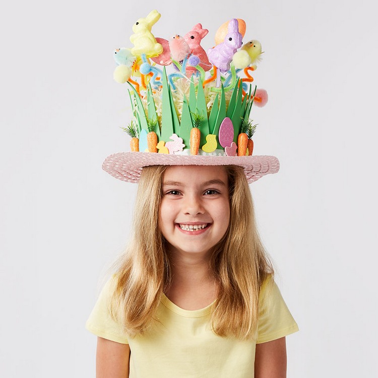 chapeau paques pour enfant fabriquer décorer soi meme