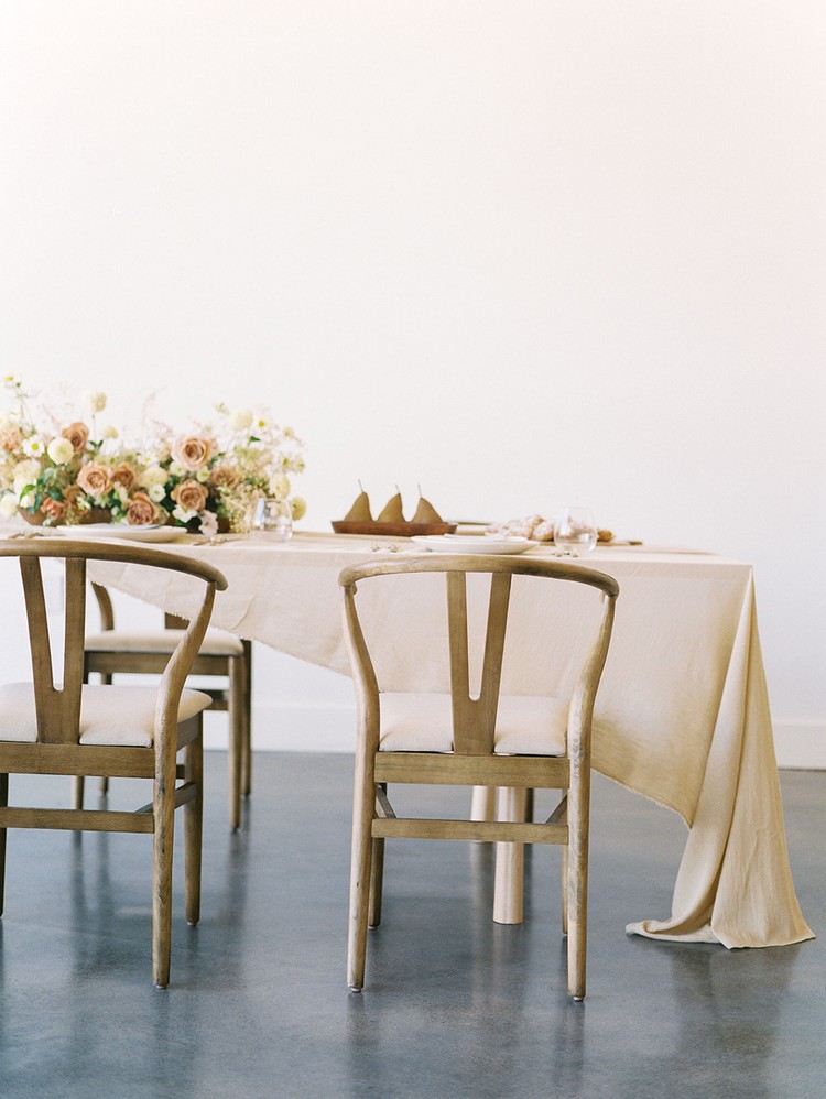 décoration table mariés style Japonais scandinave sobre chic