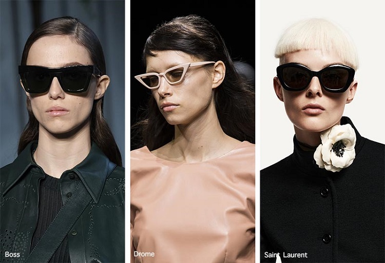 lunettes cat eye en rose ou noir selon les tendances 2021
