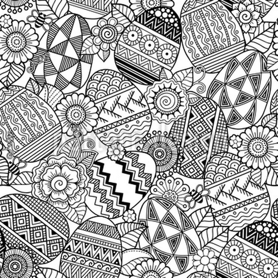 mandala pâques à imprimer