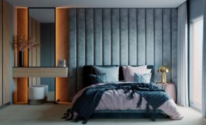 panneau pour chambre caractéristiques différentes options rembourrage