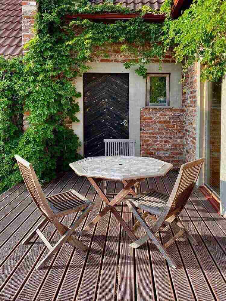 patio bois composite mobilier jardin bois