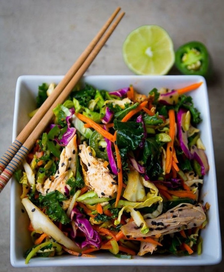 recette salade thaï et healthy