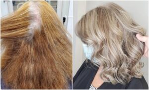 techniques pour réaliser des mèches sur cheveux gris
