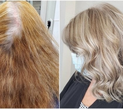 techniques pour réaliser des mèches sur cheveux gris