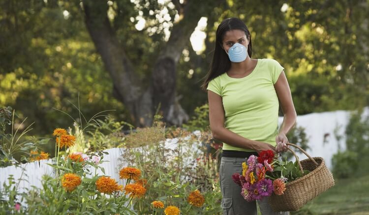 allergies au pollen modèles filtre porter masque